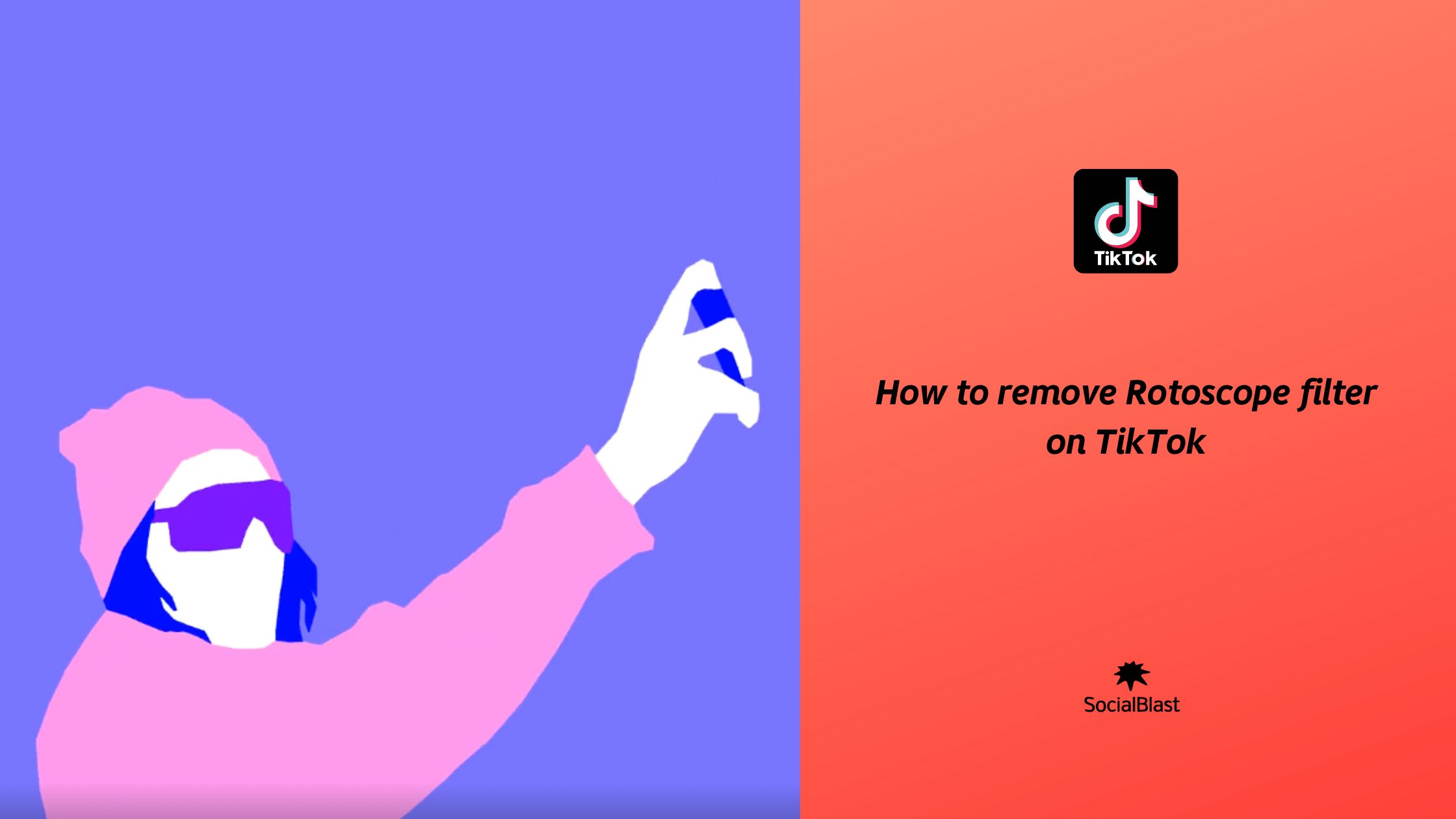 How to remove the rotoscope filter on TikTok