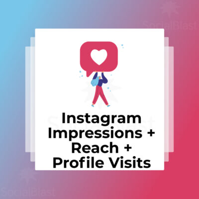 Impresiones de Instagram + Alcance + Visitas al perfil